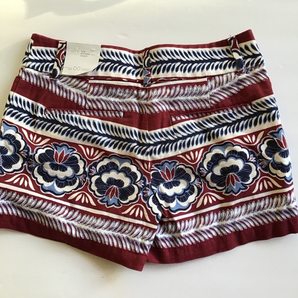 LOFT RIVIERA 4” COTTON BOHO PRINT SHORTS SIZE XXS NWT - Picture 11 of 13
